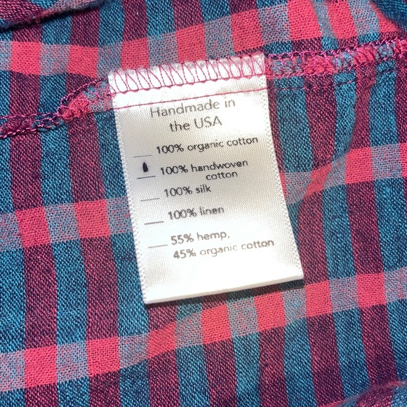 Pamut Apparel | Rome Top in Madras Cotton Khadi - Picture 5 of 6